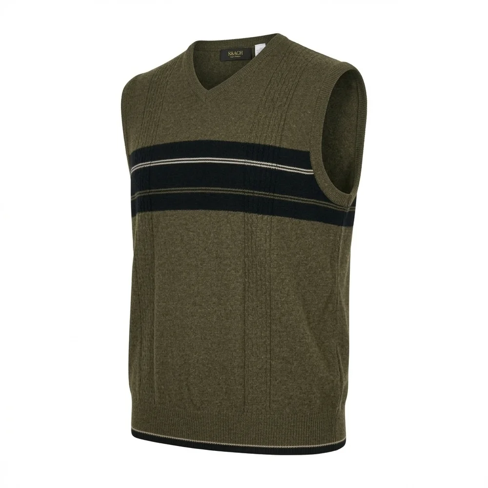 Bachrach‎ Brown Knit Crewneck Sweater Size XL